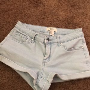 Light blue shorts